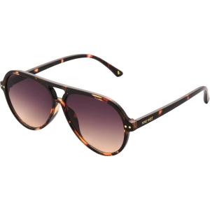 imageNine West Womens Anya Aviator SunglassesTortoise