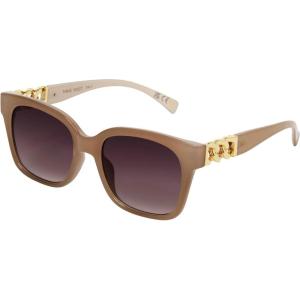 imageNine West Womens Katia Sunglasses Square Black 55mmTan