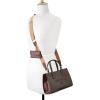 imageNine West Pauline Mini Tote CrossbodyDark Brown Logo Boysenberry