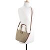 imageNine West Pyper Mini Tote CrossbodyMocha LogoMahogany