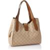 imageNine West Womens Gelina 3 Comp CarryallLt Khaki Brandy