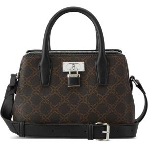 imageNine West Josey Mini Satchel CrossbodyBrown LogoBlack