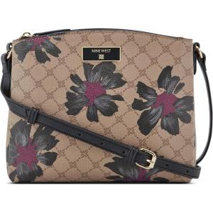 imageNine West Mary CrossbodyFloral Logo Black