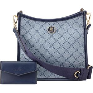 imageNine West Nalini Small CrossbodyChambray LogoNavy
