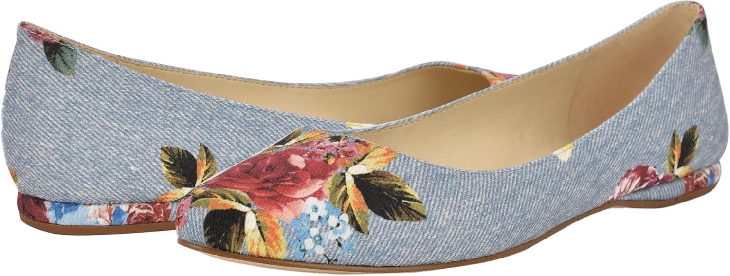 imageNINE WEST Womens FlatsBlue Rose Denim Multi 423