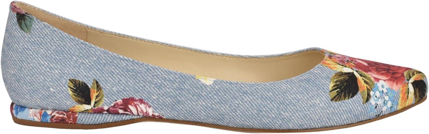 imageNINE WEST Womens FlatsBlue Rose Denim Multi 423