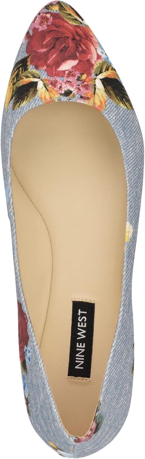 imageNINE WEST Womens FlatsBlue Rose Denim Multi 423