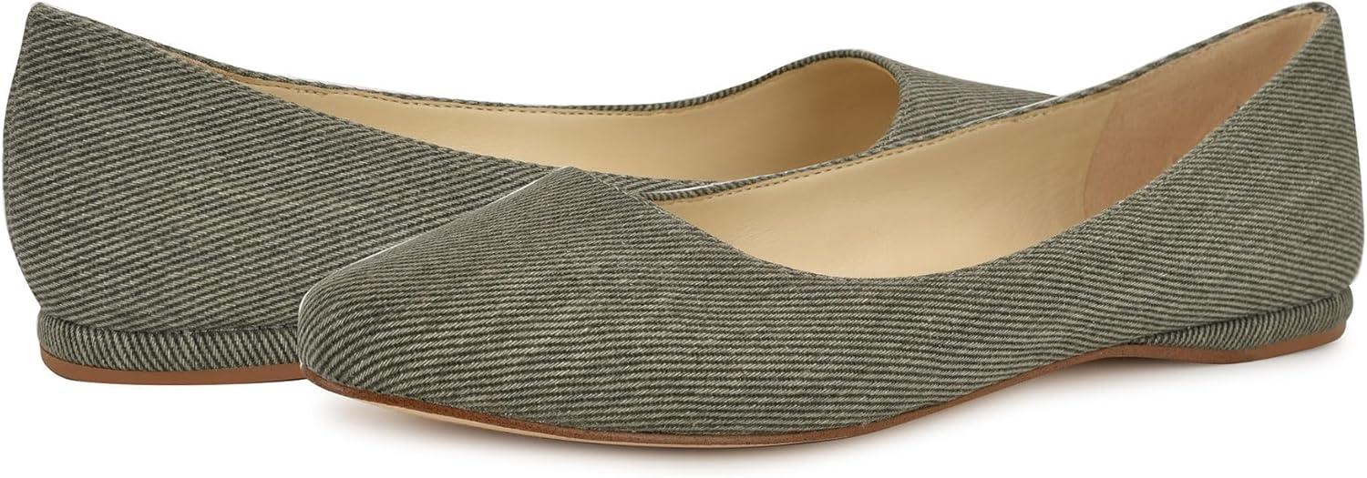 imageNINE WEST Womens FlatsDark Olive 301