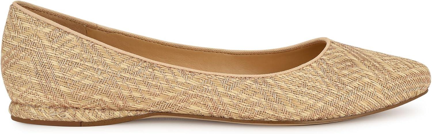 imageNINE WEST Womens FlatsLight NaturalRose Gold 111