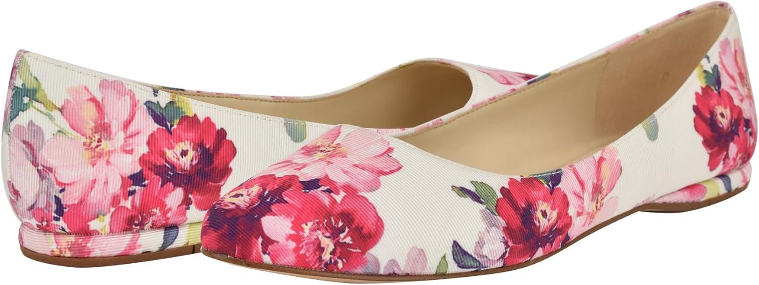 imageNINE WEST Womens FlatsPink Tea Party Floral Multi 660