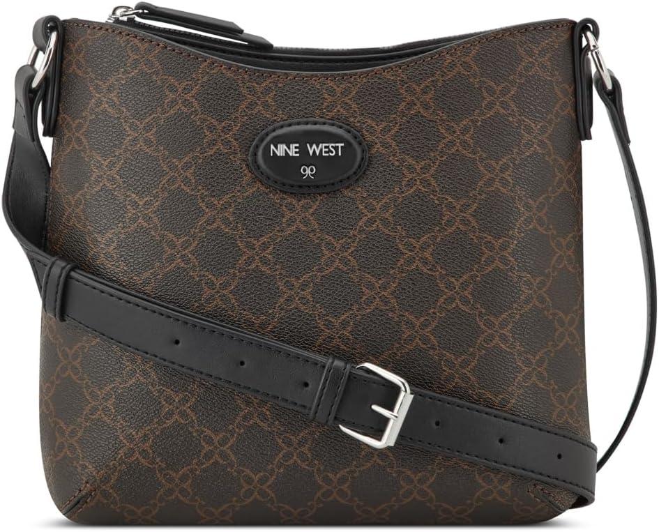 imageNine West Adeline Swing PackBrown Logo Black
