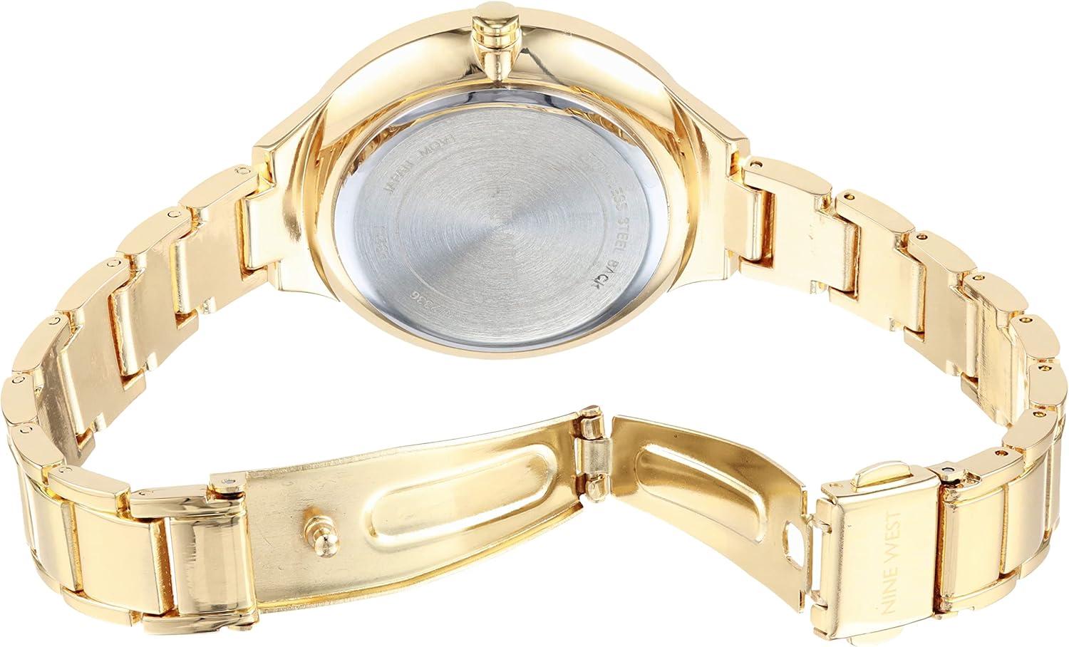 imageNine West Womens Bracelet WatchGreenGold
