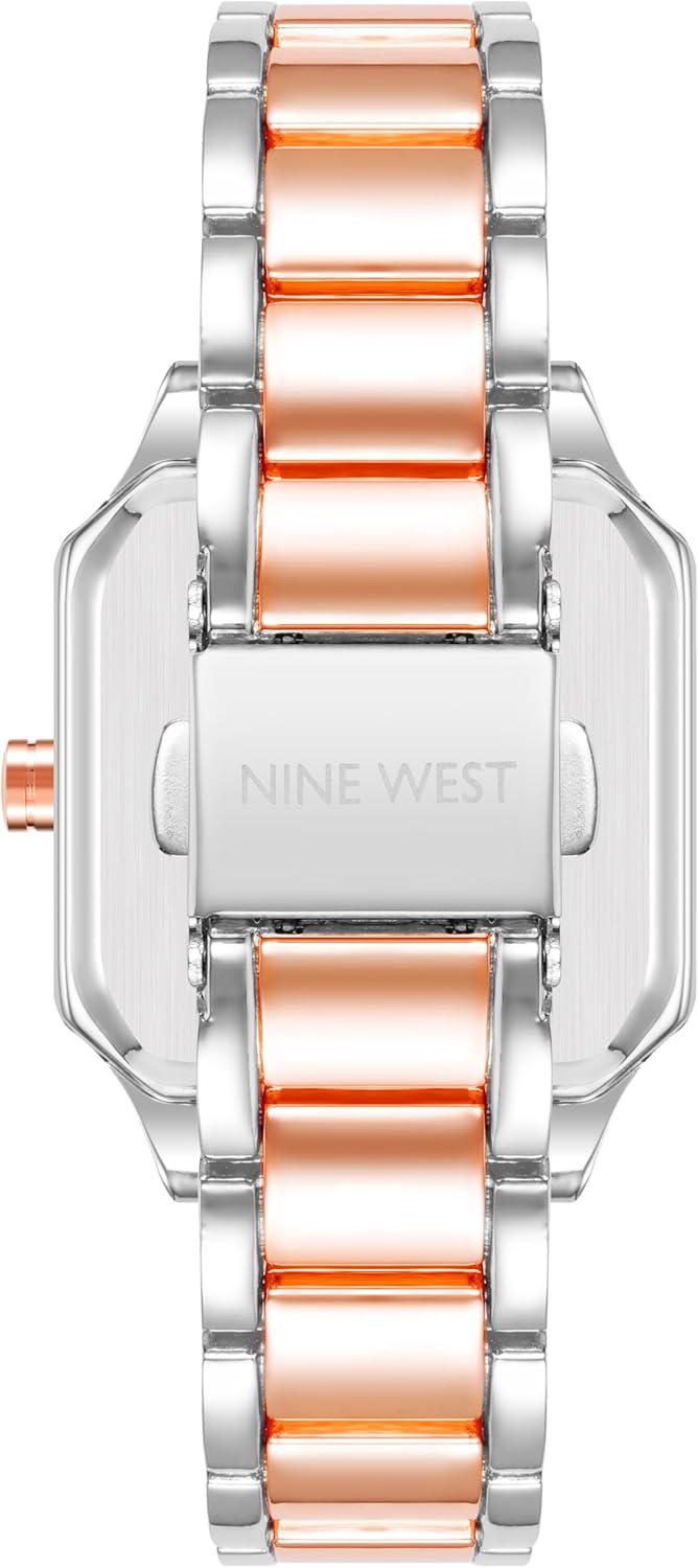 imageNine West Womens Bracelet WatchSilverToneRose GoldTone
