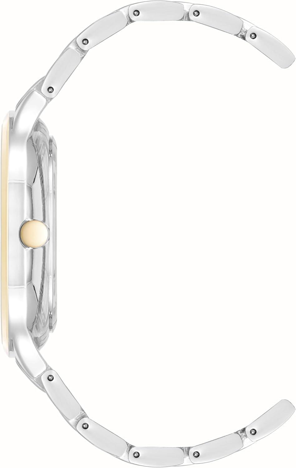 imageNine West Womens Bracelet WatchTwo ToneGlitter