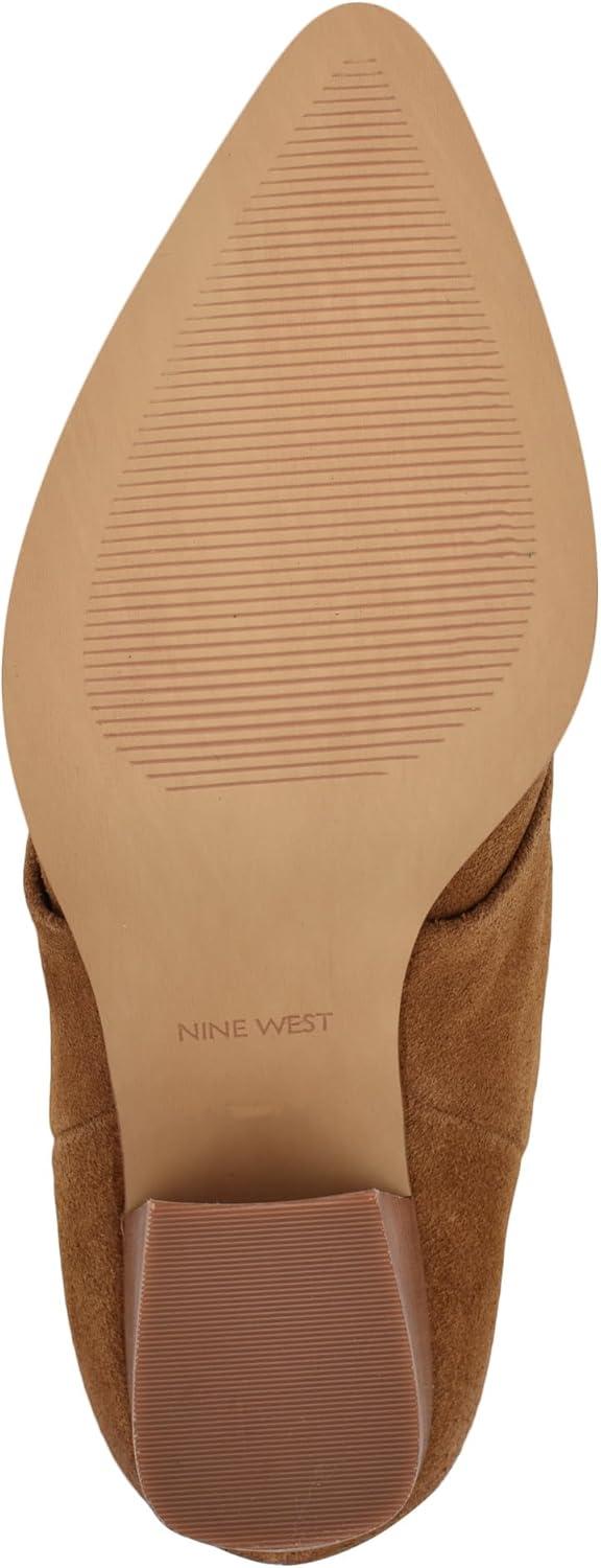 imageNine West Womens Chaye Mid Calf BootCognac Suede 101