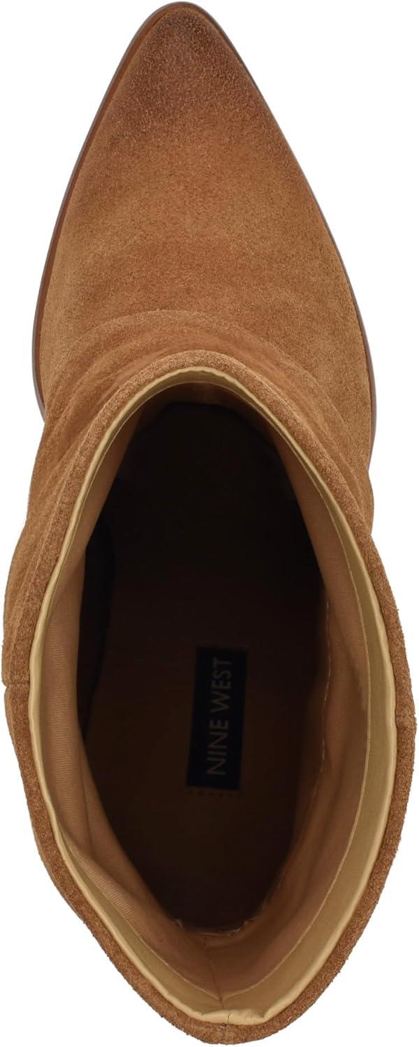 imageNine West Womens Chaye Mid Calf BootCognac Suede 101