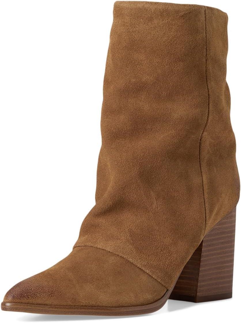 imageNine West Womens Chaye Mid Calf BootCognac Suede