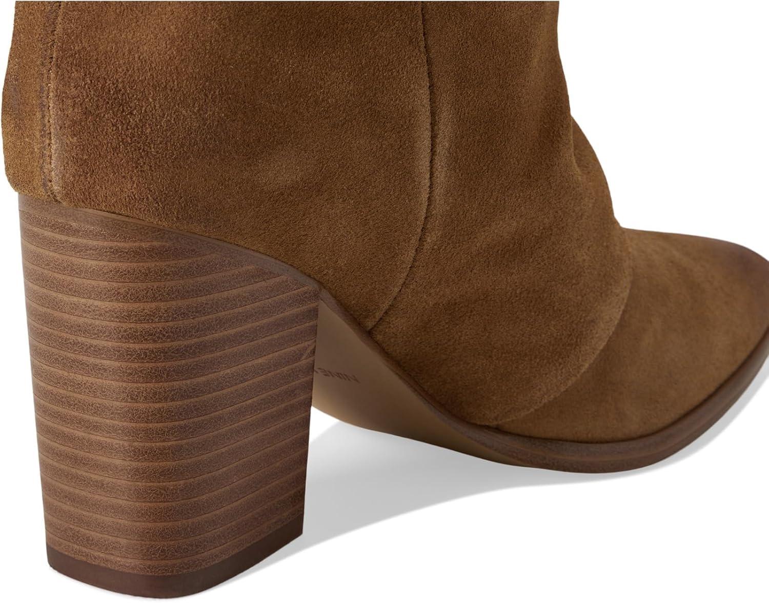 imageNine West Womens Chaye Mid Calf BootCognac Suede