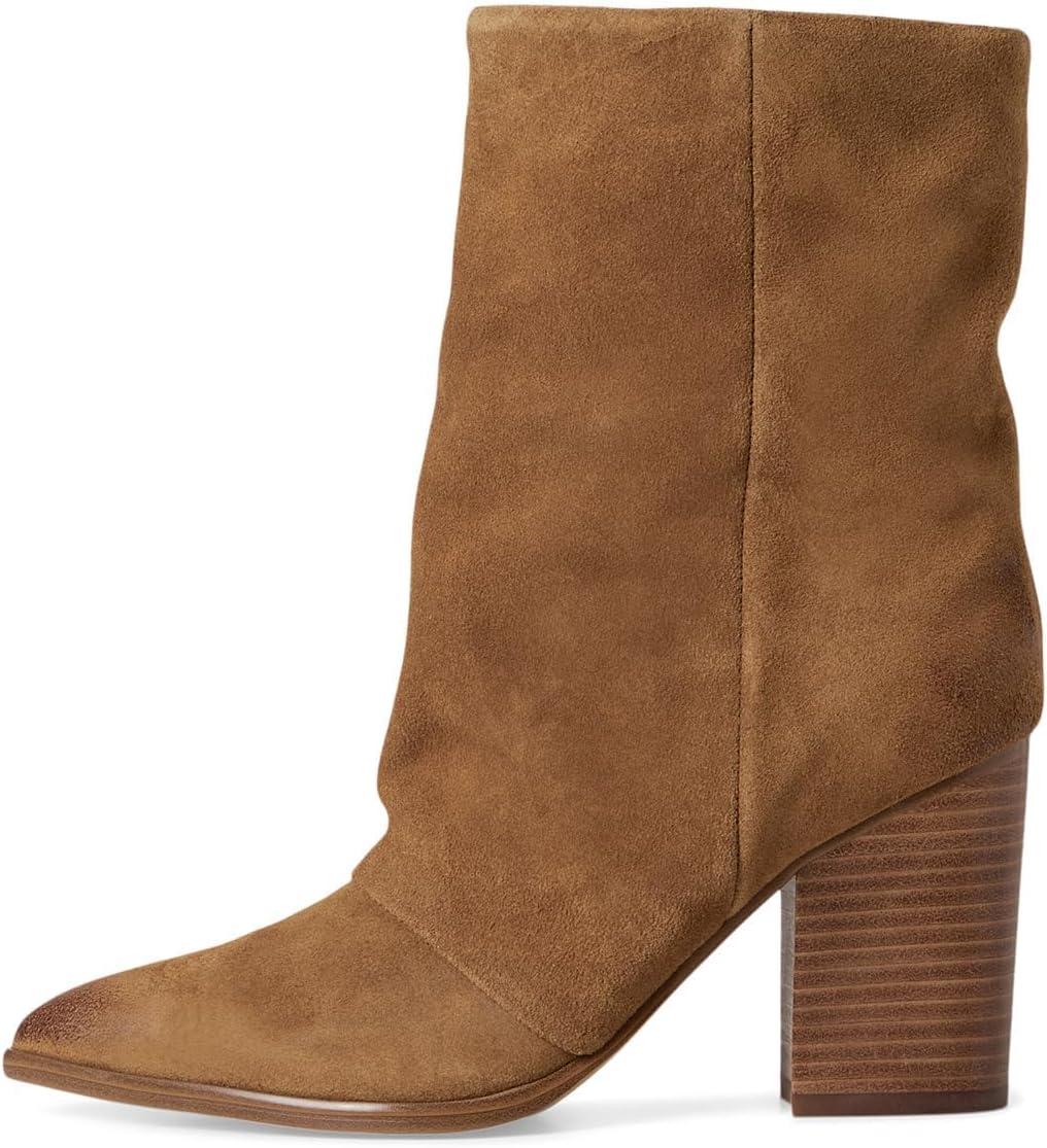 imageNine West Womens Chaye Mid Calf BootCognac Suede