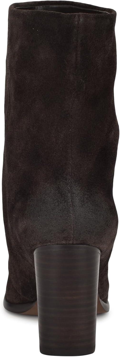 imageNine West Womens Chaye Mid Calf BootDark Brown Suede 200