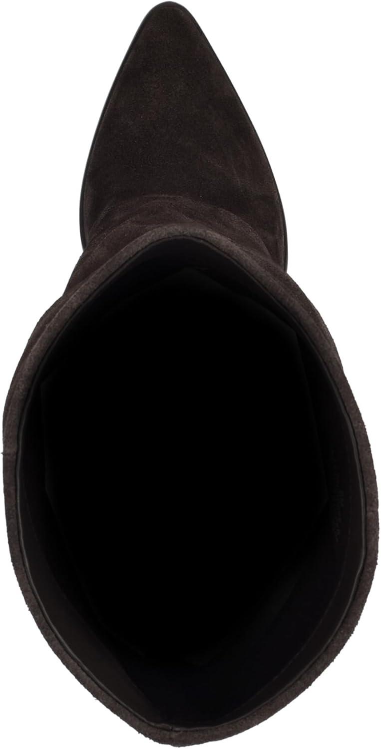 imageNine West Womens Chicke Knee High BootDark Brown Suede 200