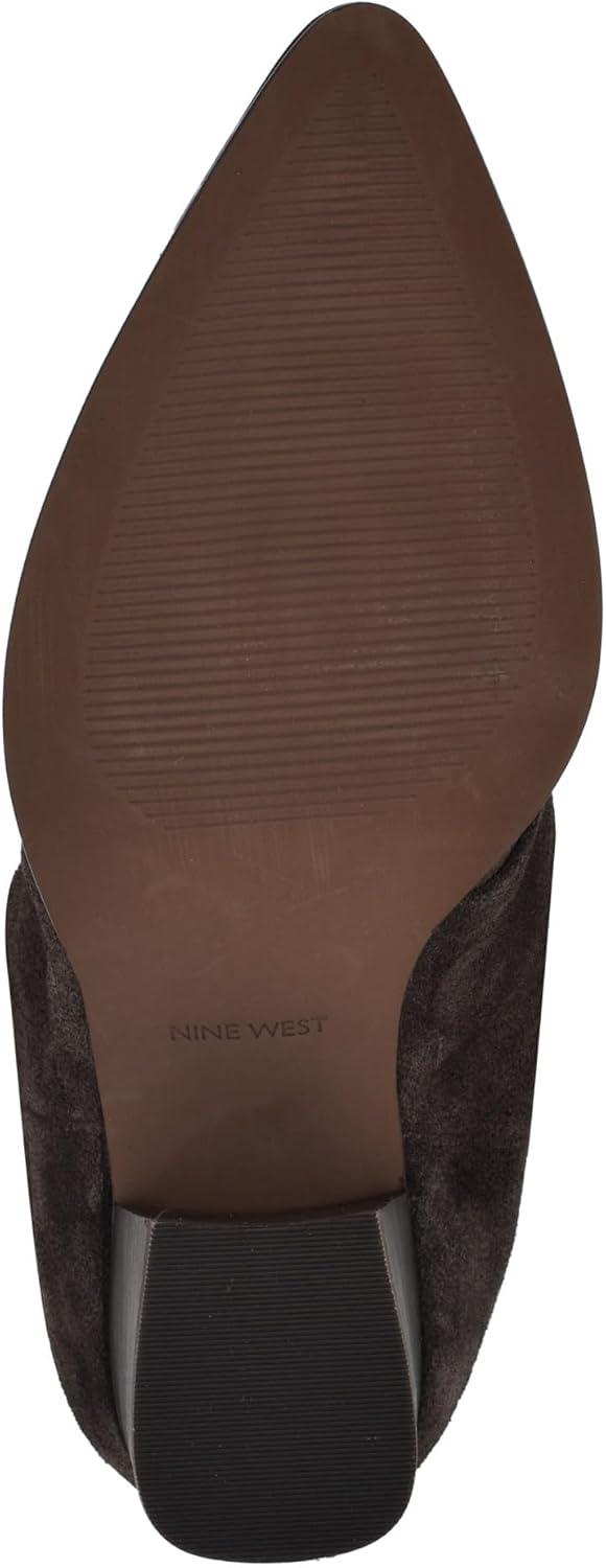imageNine West Womens Chicke Knee High BootDark Brown Suede 200
