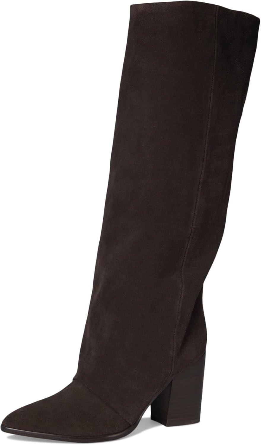 imageNine West Womens Chicke Knee High BootDark Brown Suede