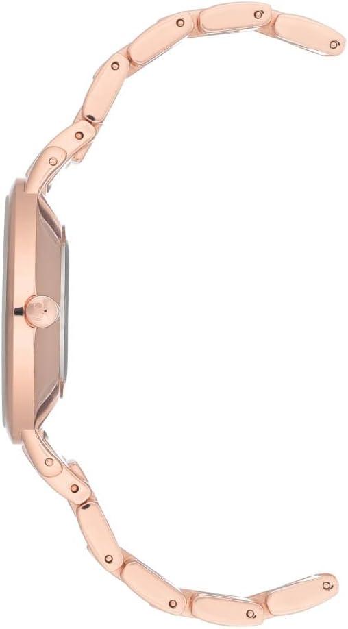 imageNine West Womens Floral Dial Bracelet WatchRose Gold