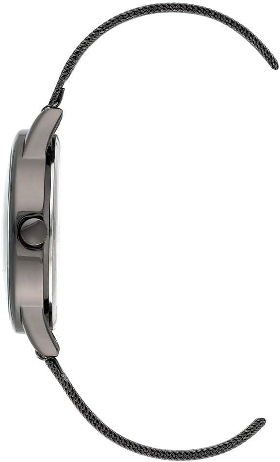 imageNine West Womens Floral Dial Mesh Bracelet WatchSilverGunmetal Grey