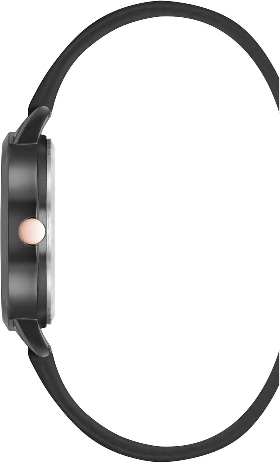 imageNine West Womens Floral Dial Strap Watch NW2284Black