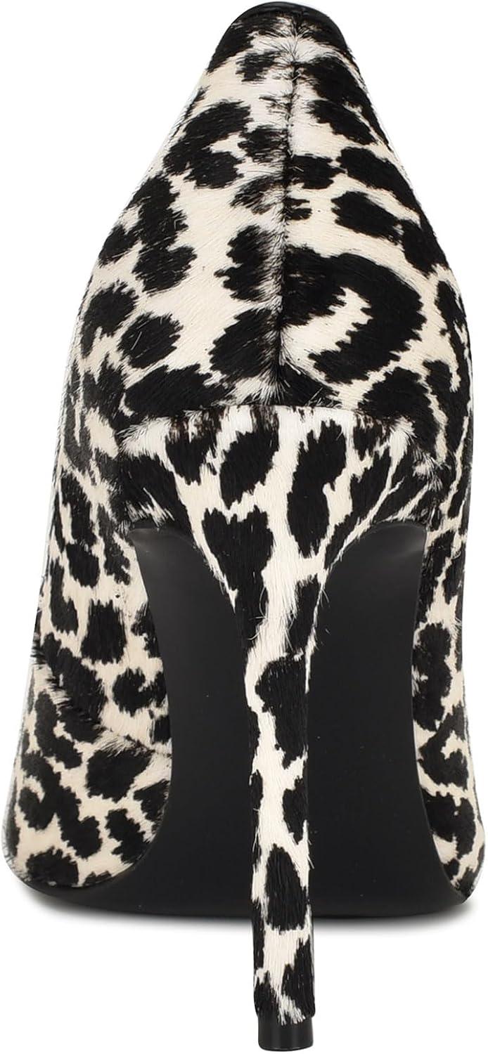 imageNine West Womens Fresh Pump BlackCream Leopard Multi 001 8