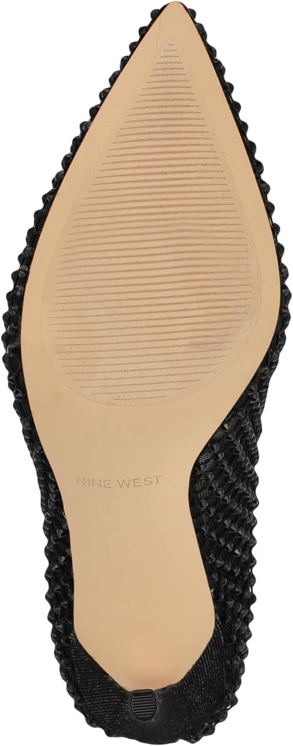 imageNine West Womens Fresh PumpBlack Denim 001