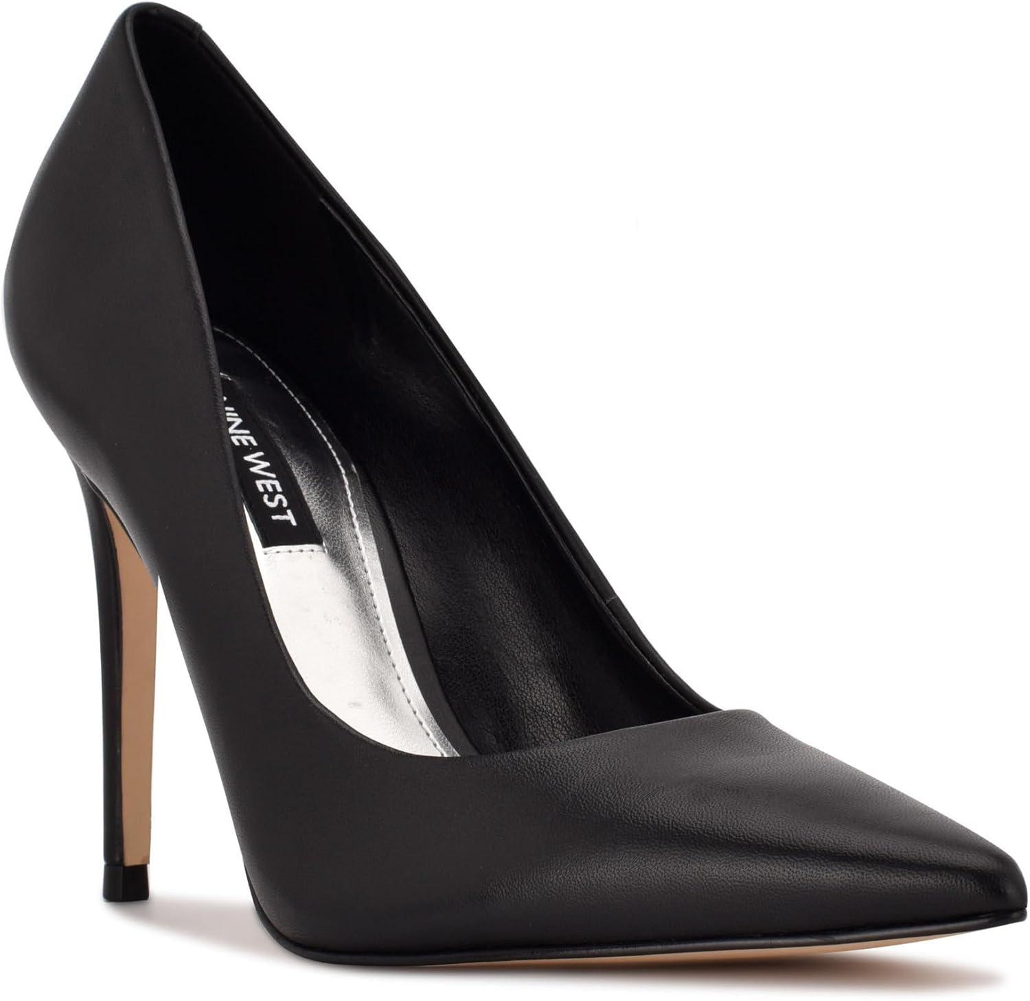 imageNine West Womens Fresh PumpBlack Leather