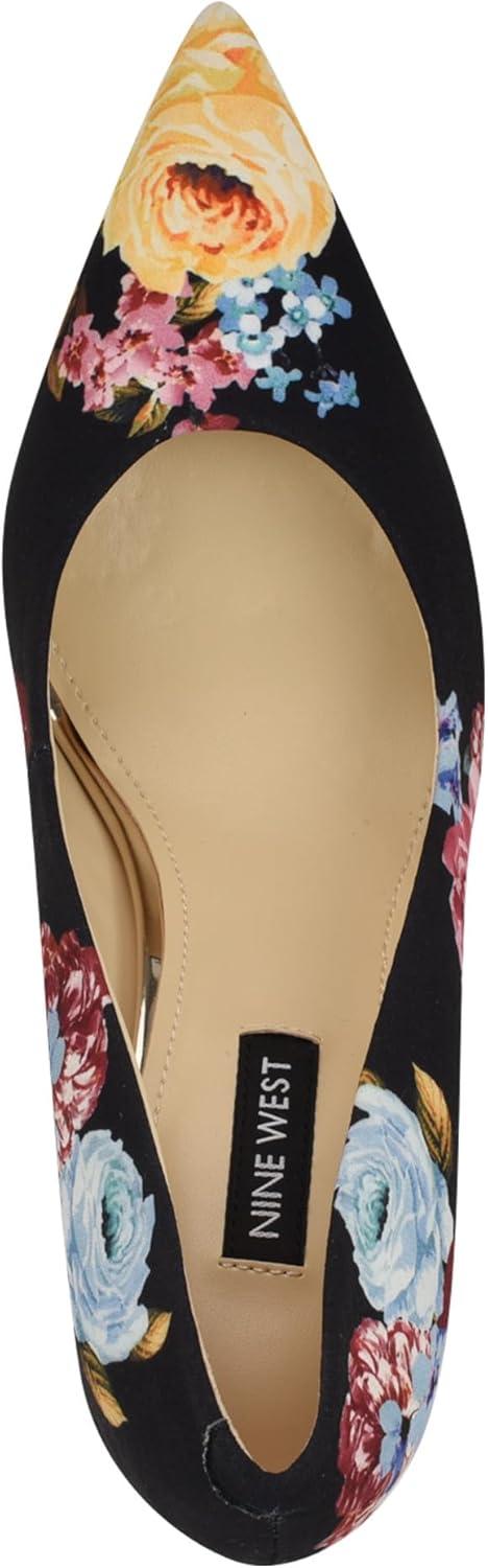 imageNine West Womens Fresh PumpBlack Rose Multi 002