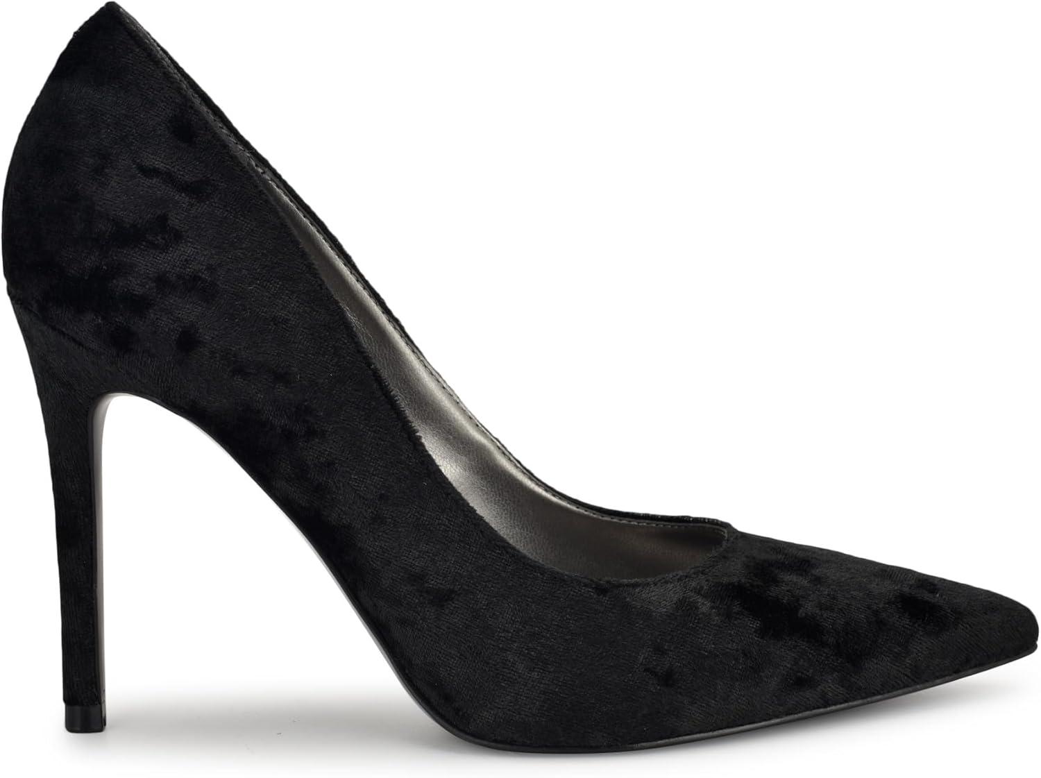 imageNine West Womens Fresh PumpBlack Velvet 005