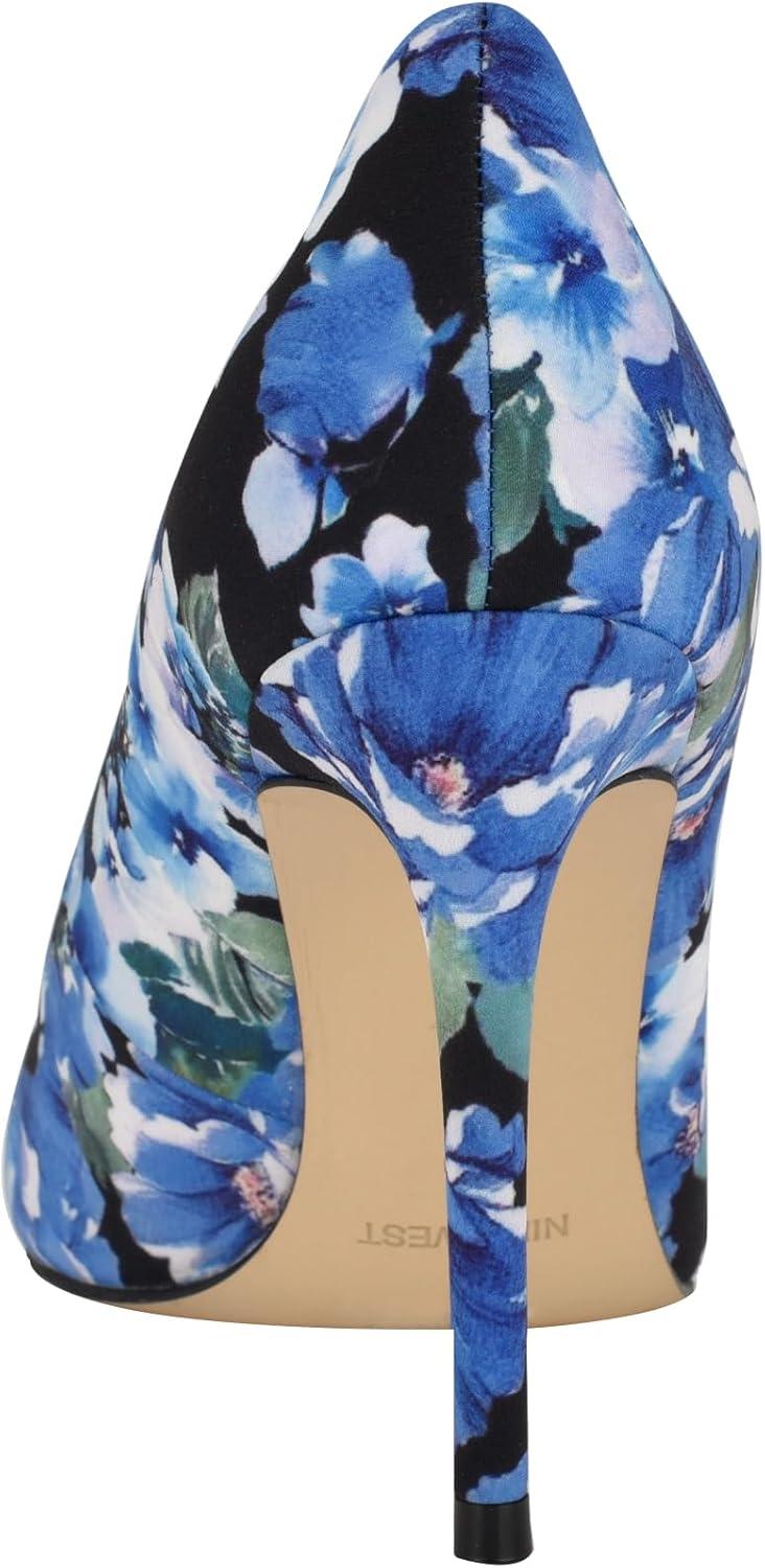 imageNine West Womens Fresh PumpBlue Bouquet Floral Multi 401