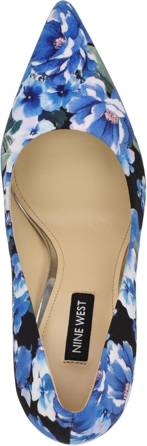 imageNine West Womens Fresh PumpBlue Bouquet Floral Multi 401