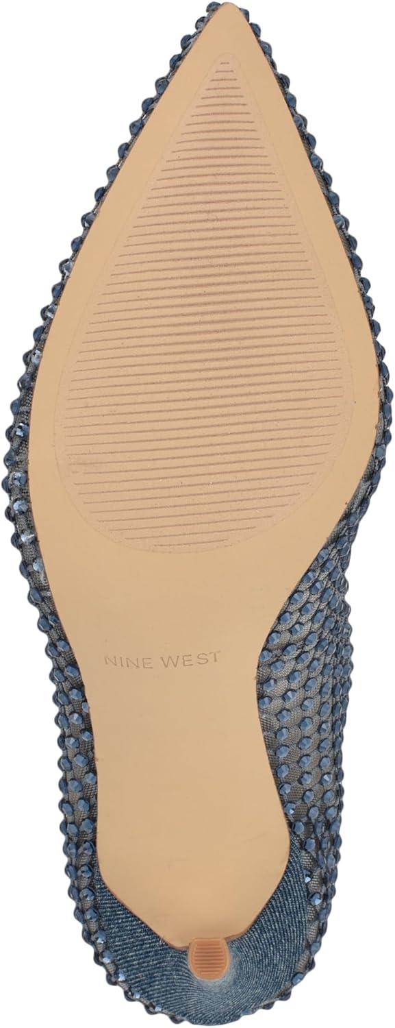 imageNine West Womens Fresh PumpBlue Denim 420