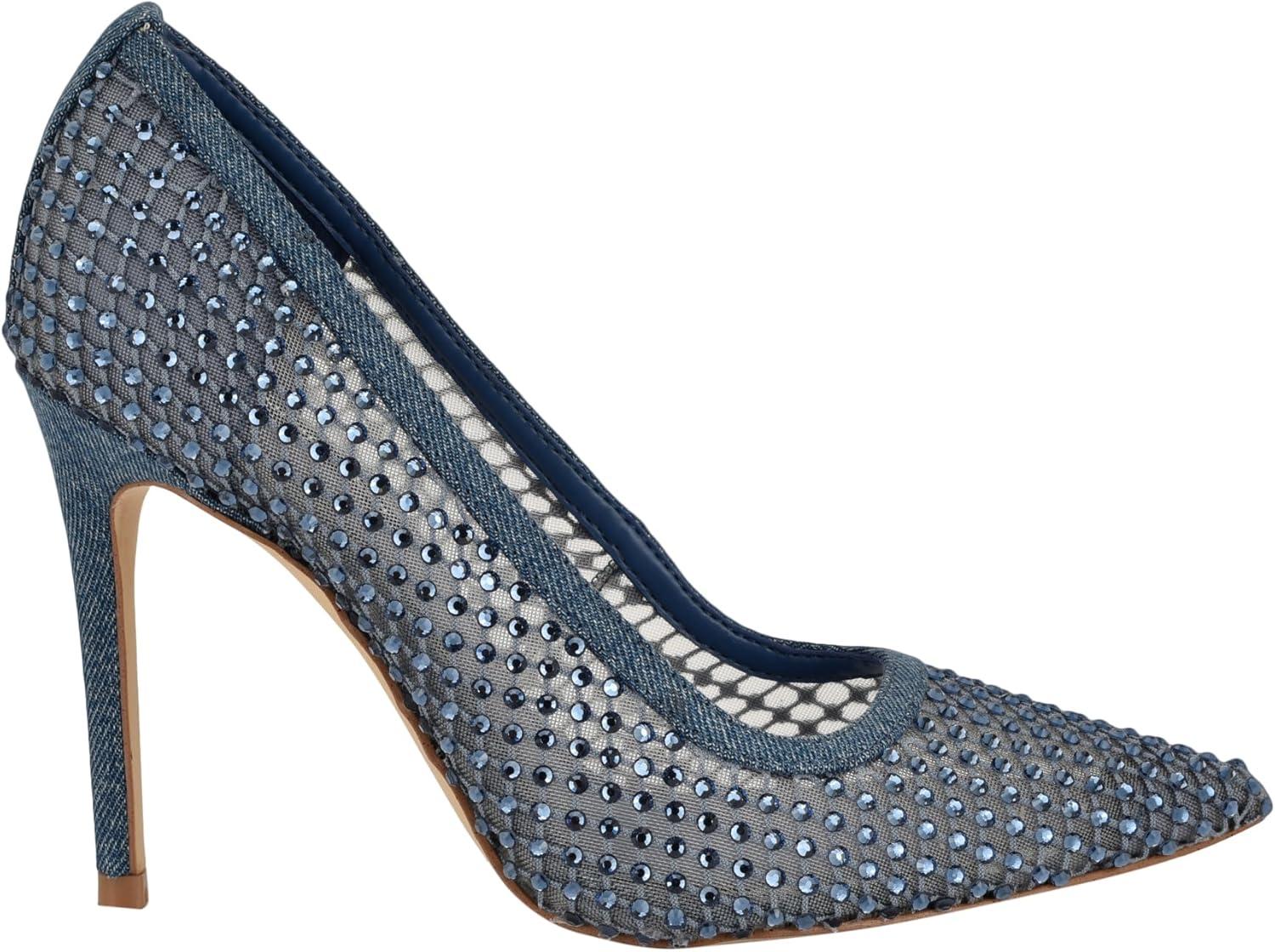 imageNine West Womens Fresh PumpBlue Denim 420