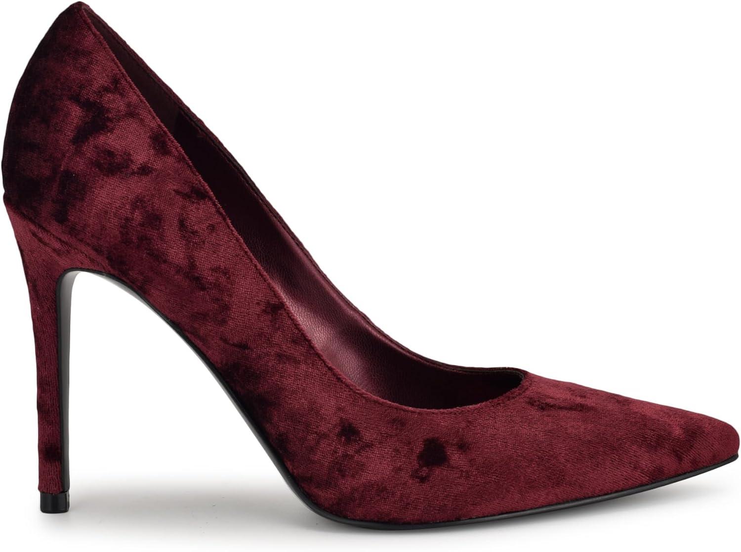 imageNine West Womens Fresh PumpBurgundy Velvet 600