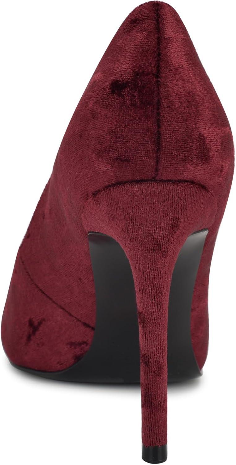 imageNine West Womens Fresh PumpBurgundy Velvet 600