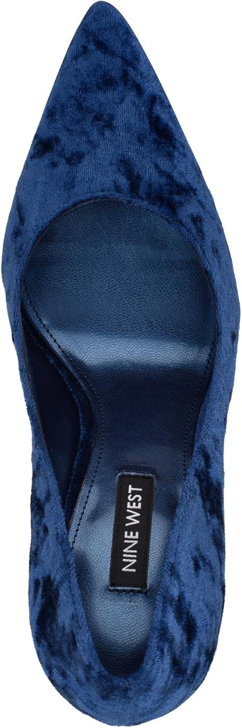 imageNine West Womens Fresh PumpDark Blue Velvet 400