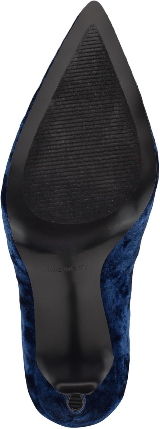 imageNine West Womens Fresh PumpDark Blue Velvet 400