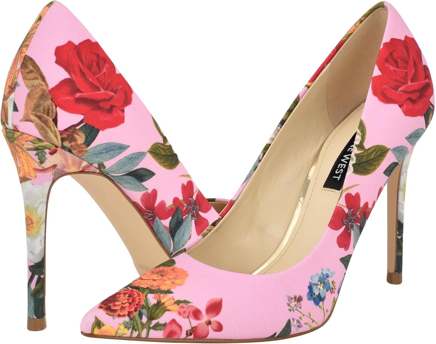 imageNine West Womens Fresh PumpPink Floral 686