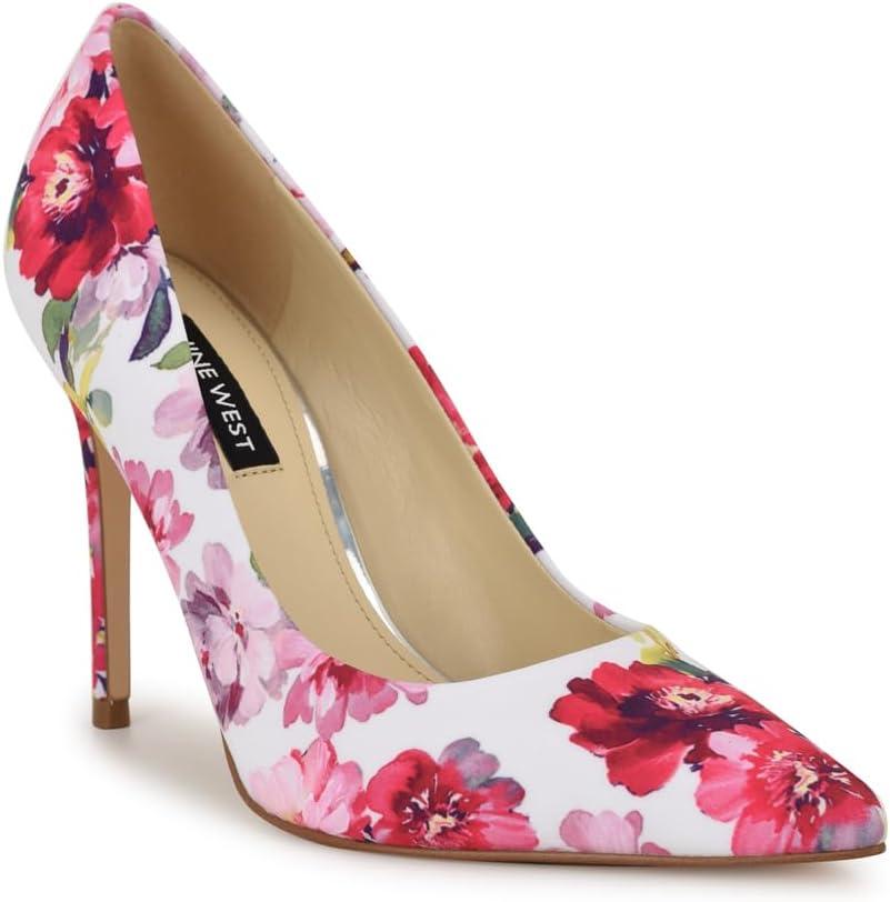 imageNine West Womens Fresh PumpPink Tea Party Floral Multi 665