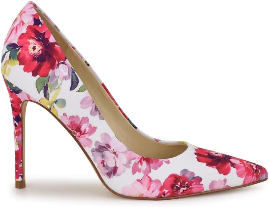 imageNine West Womens Fresh PumpPink Tea Party Floral Multi 665