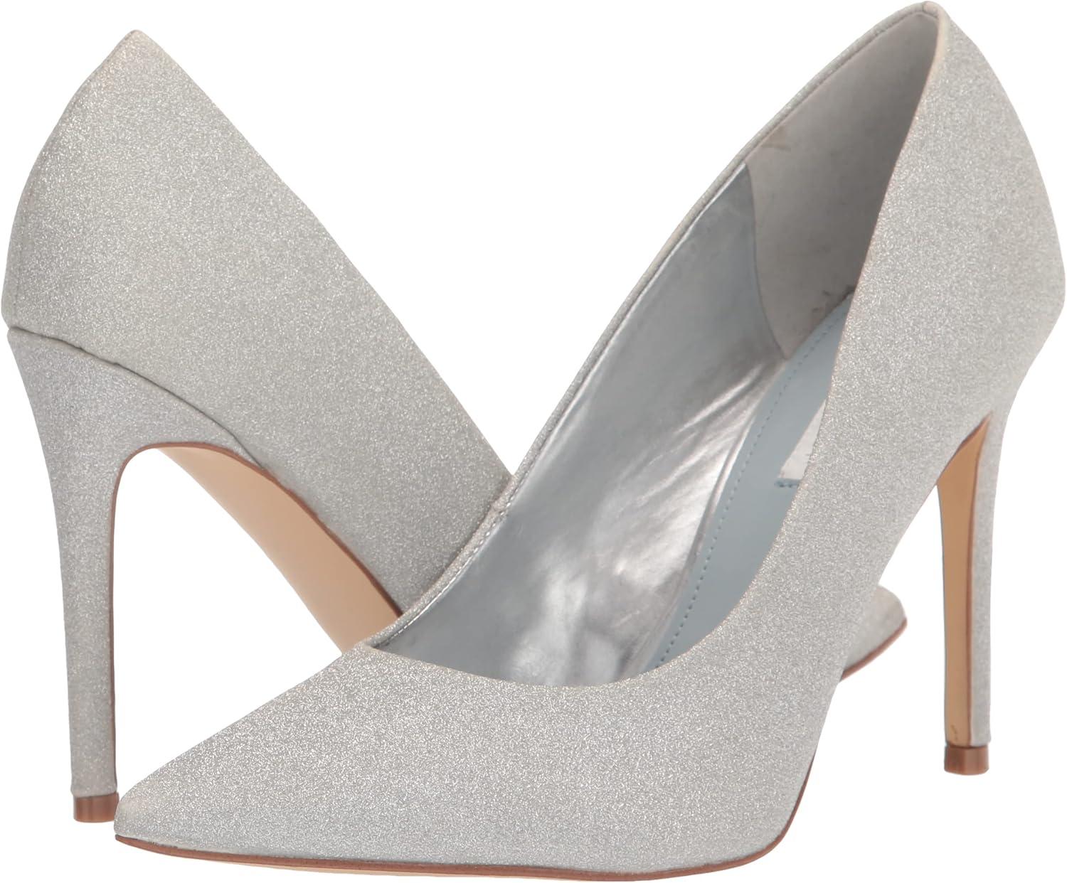 imageNine West Womens Fresh PumpSilver Glitter