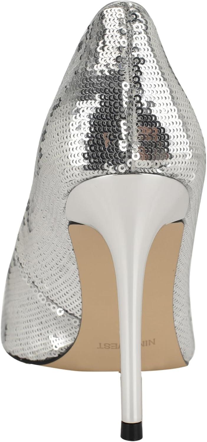 imageNine West Womens Fresh PumpSilver Sequin 040