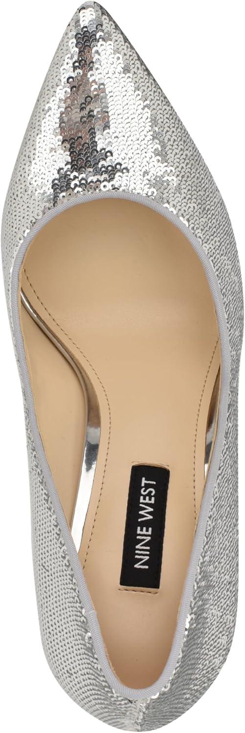 imageNine West Womens Fresh PumpSilver Sequin 040