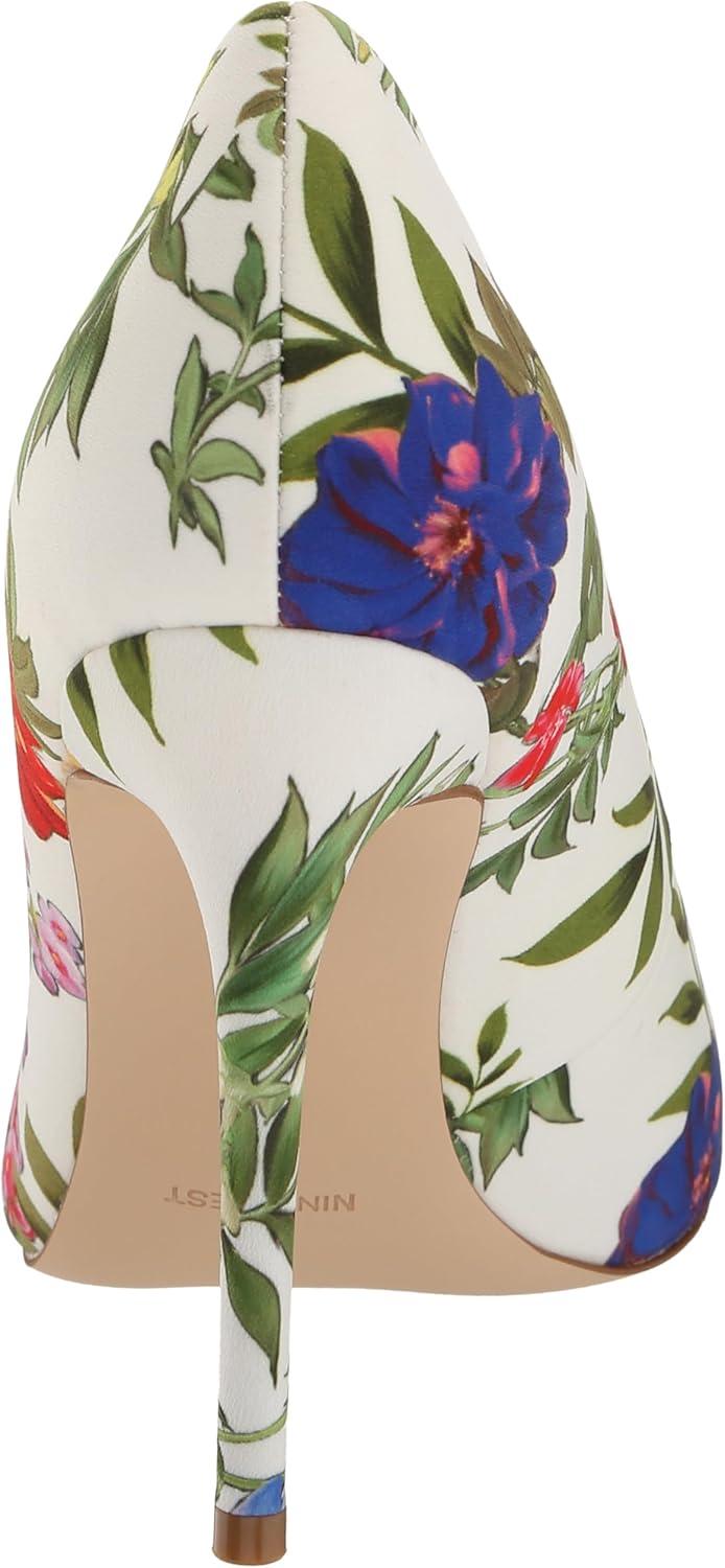 imageNine West Womens Fresh PumpWhite Garden Print Multi